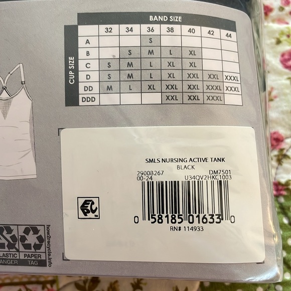 Destination Maternity Seamless Nursing Active Tank NEW! Size L - Picture 5 of 7